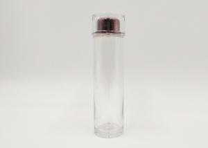 Quality Transparent PET Custom Cosmetic Bottles 100ml 200ml Screw Cap Toner Oil Bottle wholesale