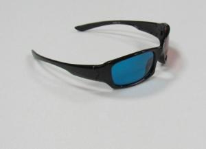 Quality 1.6mm PET Lenses Plastic Red Cyan 3D Glasses For Computer Game , Movie wholesale