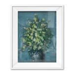 Hand Painted Flowers Canvas Painting Modern Color Knife Oil Painting for Living