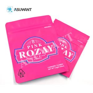 Quality Gravure Printing Weed VMPET 3.5g Smell Proof Mylar Bags wholesale