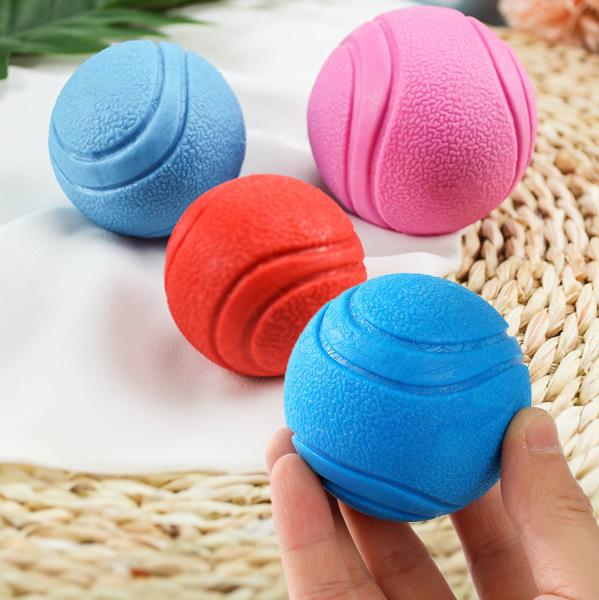 Dog Toy Teeth Cleaning Playing Natural TPR Foam Indestructible Durable Outdoor