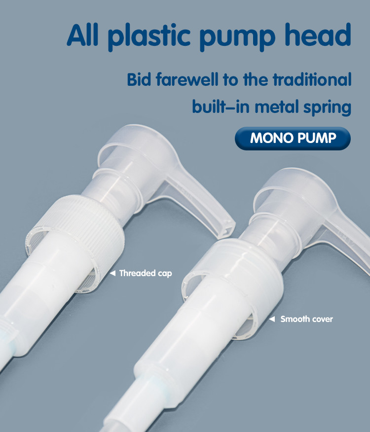 All PP Mono Dispensing 4cc Lotion Pump 28-410 Closure Cosmetic Packaging Lotion Pump UKAP09
