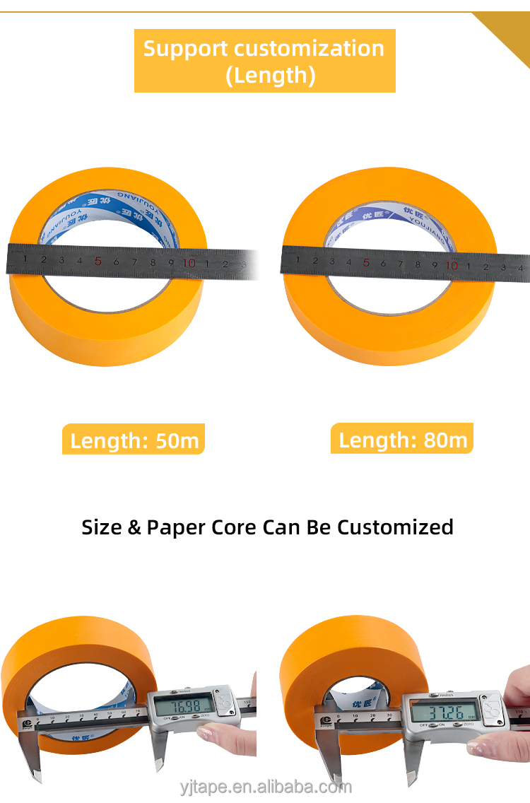 Washi Tape for Masking YOUJIANG Japan Cinta Car Painting Automotive Goldband Tape