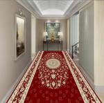 Simple Polyester Fiber Custom Commercial Rugs Entrance Corridor Stairway Hotel