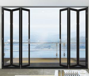 Quality Louver Aluminium Folding Door Non Thermal Break Powder Coating wholesale