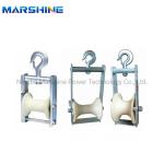 Aluminum Nylon Sheave Roller Bunch Conductor Stringing Pulley Block