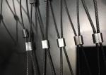 AISI304 Flexible X Tend Cable Mesh , 1.2-4.0mm Stainless Steel Ferrule Rope Mesh