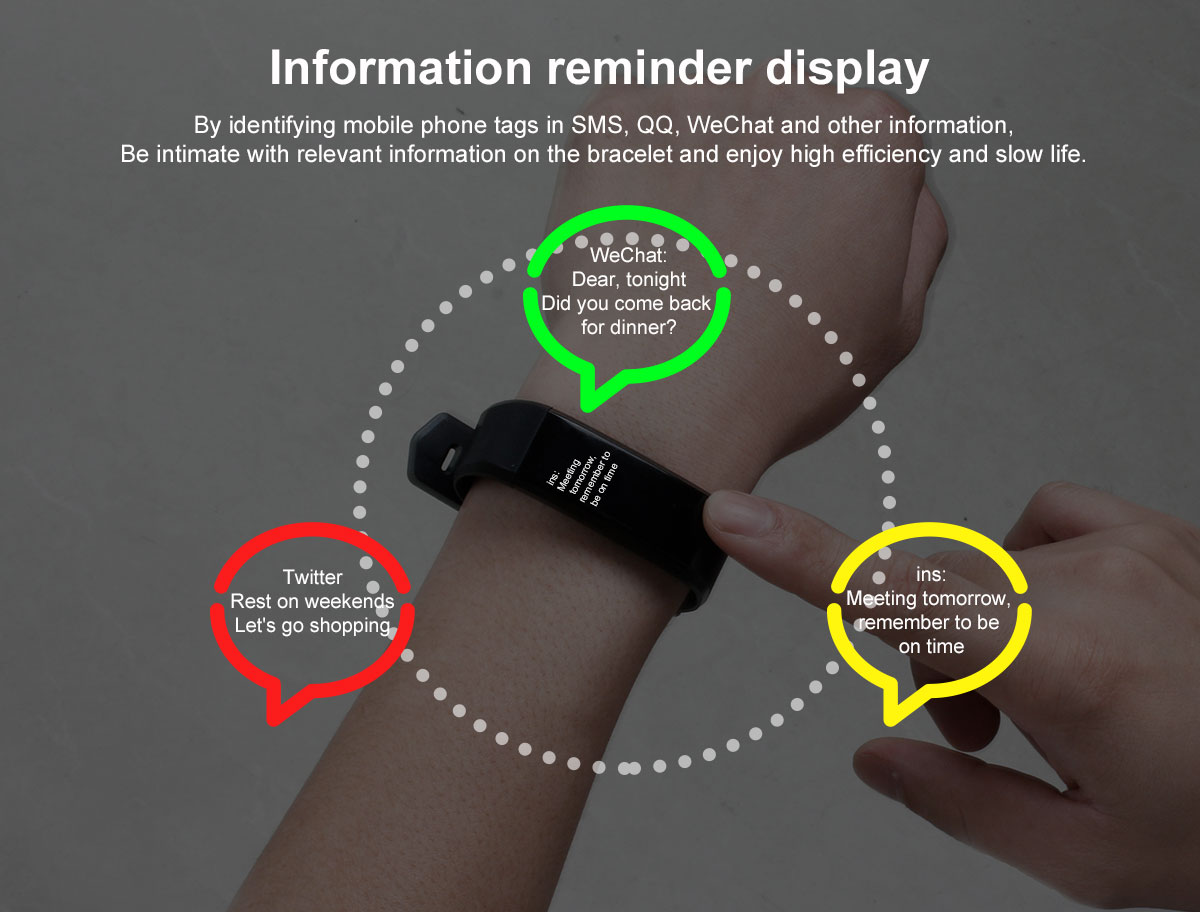 NFC BLE 115 Plus Smartwatch Blood Pressure Wristwatch Bracelet Electronics