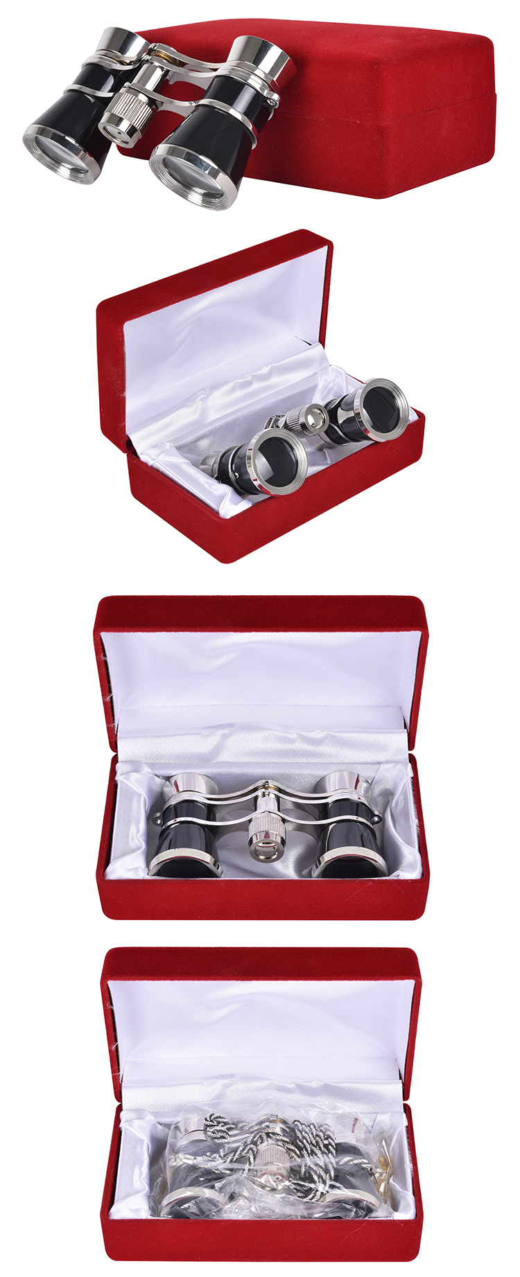 3x Magnification Noble Metal Mini Telescope Spotting Scope for Horse Racing 3x25