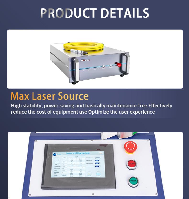 4 In 1 Air-Cooling Portable Laser Welder For Stainless Steel Carbon Steel Aluminum