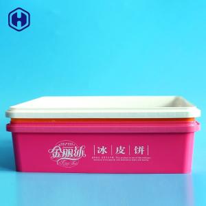 Quality 87oz IML Box Moon Cake Plastic PP Food Container Airtight Square Cover Packaging wholesale
