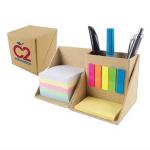 Foldable Personalised Stationery Gifts Cardboard Box With Pen Holder , Sticky