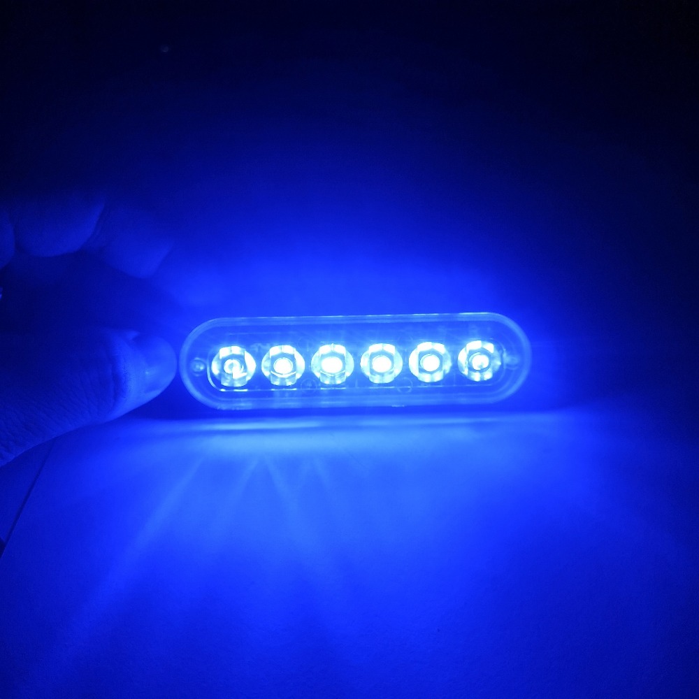 6LED Car Side Marker Lights Trucks Strobe Lamp LED Flasher Warning Lights