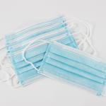 Eco Friendly Standard Earloop Face Mask , Sterile Blue Disposable Mask
