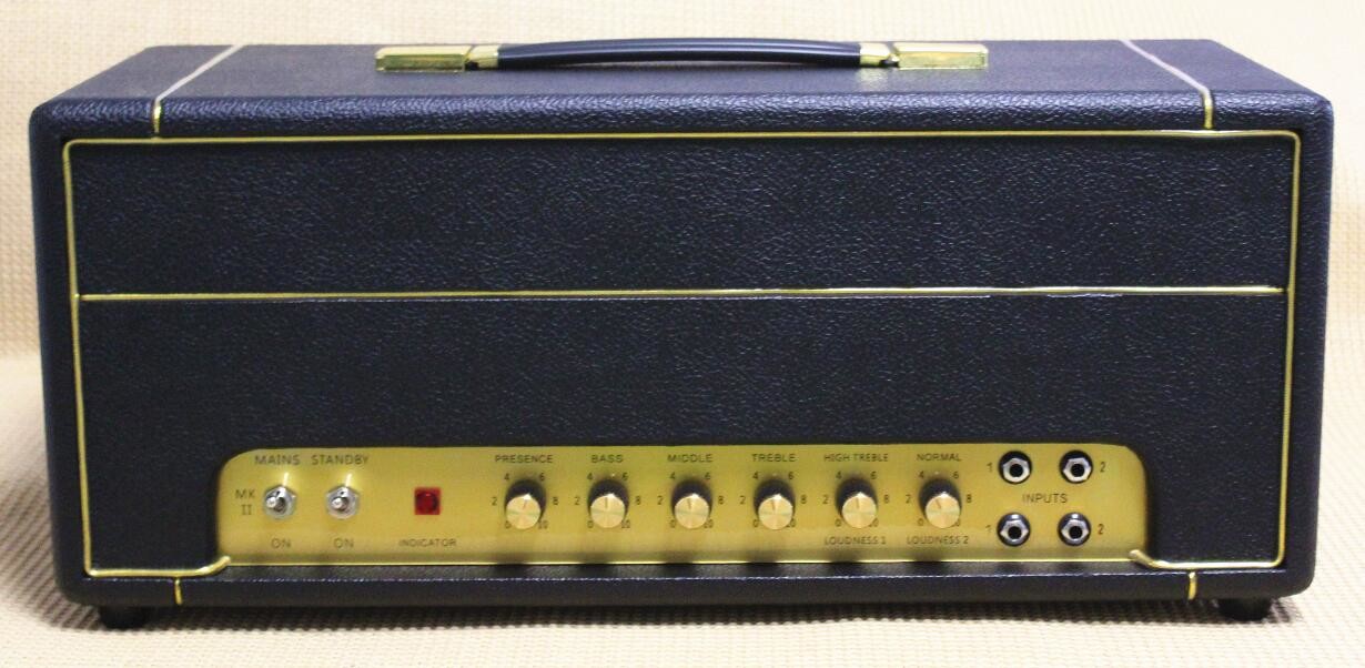 Marshal Style Reissue Plexi59 Handwired Tube Guitar Amplifier 50W with Ruby Tubes Imported Components in Black (Plexi59)