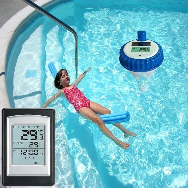 Multifunctional Pool Wireless Thermometer For Indoor Bathtub And Outdoor