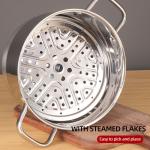 Multi-function Silver Kitchen Cookware Cooking Pot Set Stainless Steel Soup &