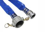 Industrial Pump Water Hose , Durable Blue Layflat Hose With Connectors /