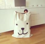 11.5x13.5 Inch Clothing Drawstring Cotton Laundry Bags