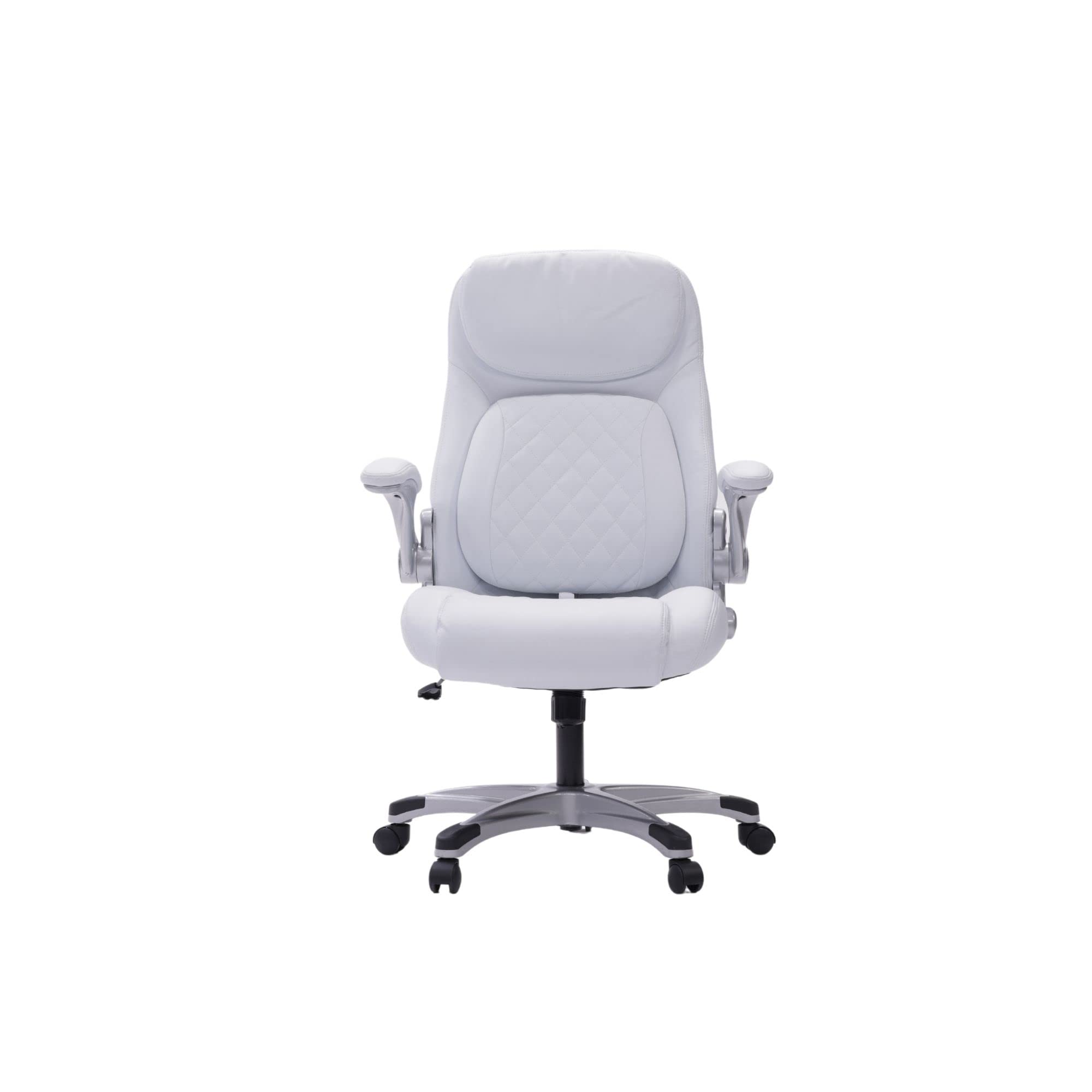 Comfortable PU Leather Office Chair with Lumbar Support 27.55D x 26.77W x 43.3H Inch
