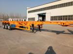 Tri Axle 50T Container Skeleton Trailer Skeleton 40ft Container Trailer