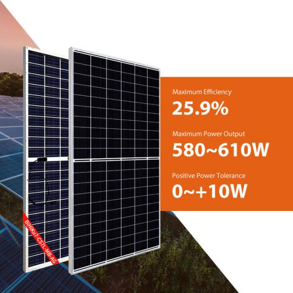 580W 585W Canadian 600 Watt Solar Panel 605W 610W Warehouse Roof Mounted Solar