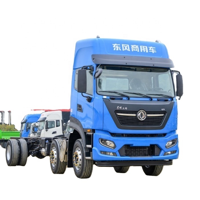 Dongfeng 25 Tons 6x2 Cargo Truck With 300 Engine Power And 9800x2450x600 Cargo Box