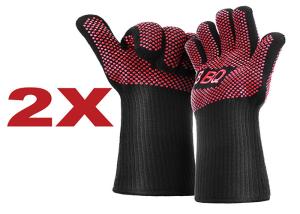 Quality Custom Logo Bbq Grill Gloves , Oven Proof Gloves For Kitchen Cooking wholesale