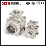 Xtv Soft Seated Stainless Steel Ball Valve with Butt Welding and Mounting Pad