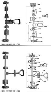 Quality assembly door lock for trailer truck container parts wholesale