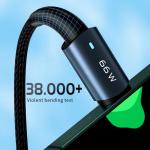 Essager Sunset Super Charge USB A To C Data Cable USB2.0 6A PD 66W