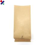 Heat Seal 100% PLA Kraft Paper Pouch Compostable Coffee Bags With Valve And