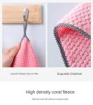 KILINE Wholesale Dishcloth Kitchen Rag Non-stick Oil Thickened Table Brushing