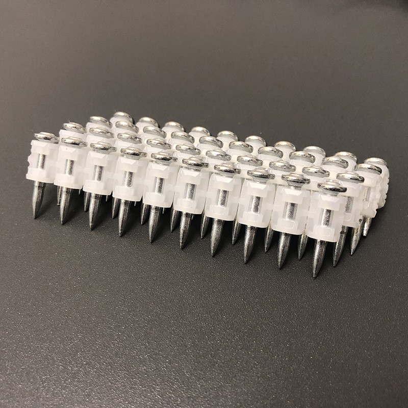Galvanized Steel Concrete Nail Pins 6.2mm Head Collated 22mm For GX120 Tool