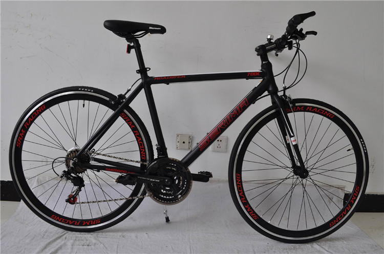 Caliper brake 40mm rim muscle style aluminium alloy 700c road bicycle/bike with Shimano 21 speed