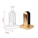 Aluminum Alloy Glass Clamp for Pool Fence Glass Posts on Bridge Railings /