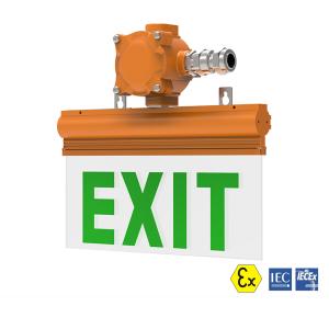 Quality 100-277VAC 6W Explosion Proof Led Exit Sign Copper Free Aluminium Enclosure wholesale
