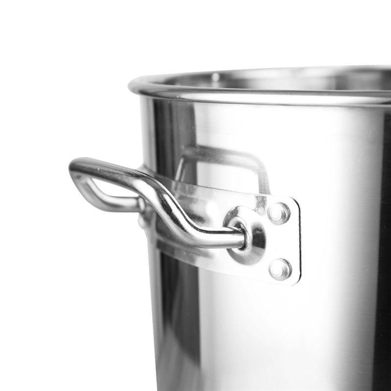 3pcs Stainless Steel Kitchen Soup Pots Two Handle With Lid