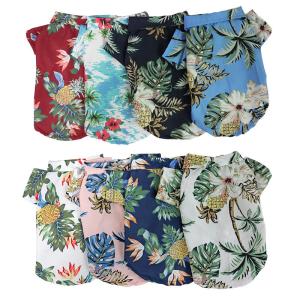 Quality Hawaiian Style Pets Wearing Clothes French Bulldog Dog Hawaiian Shirt wholesale