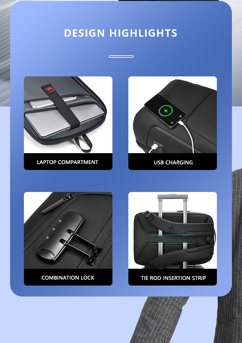 20-39 Litre Usb Charging Laptop Backpack College School Waterproof Backpack OEM