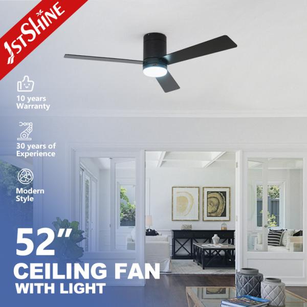 Smart Remote Fancy LED Lighting Ceiling Fans for Low Ceilings 1stshine