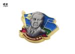 Souvenir Metal Lapel Pin Badges For Children Gold Color Plating Superhero Lapel