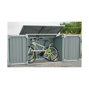 Quality 23KG Small Metal Storage Shed Double Hinged Door Metal Garden Storage Cabinet 3x5ft wholesale