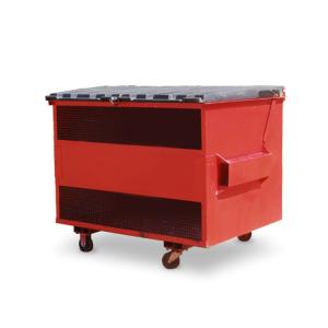 Quality Mild Steel 3 Marrell Skip Bin With Door Customized Size And Color wholesale