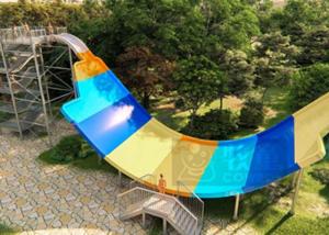 Quality Custom Color Fiberglass Water Slide Water Park Equipment 1 Year Warranty wholesale