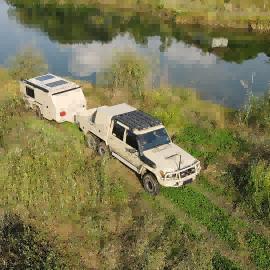 Quality 3m Awning Njstar Explore Trailer Aluminium Off Grid Rv Trailer Off Road Tent Trailer wholesale