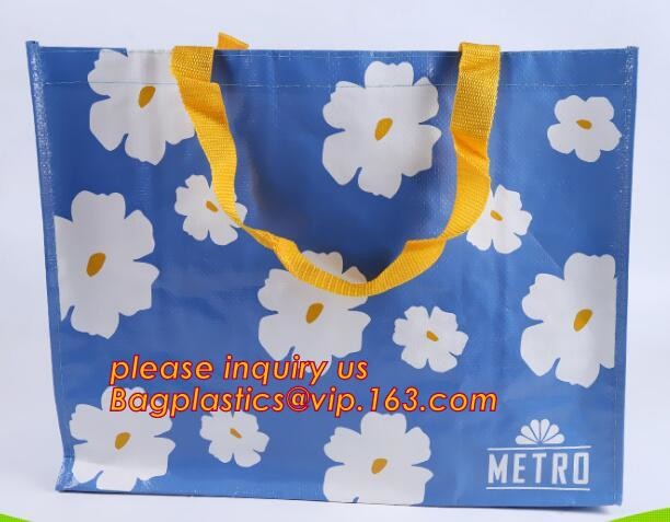 Fashion WaterProof PP Woven Laminated Handle Shopping Bag,fashion laminated reusable pp woven big shopping woven bag