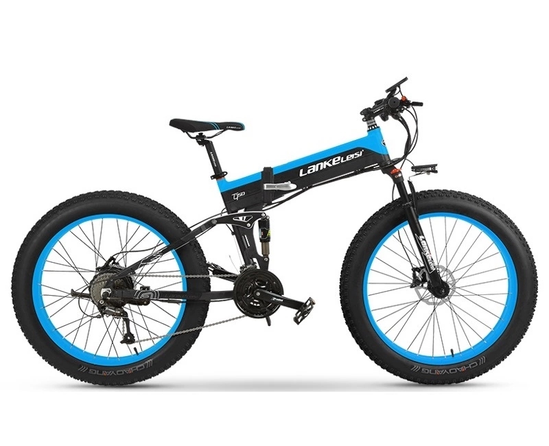 Fat Tire Snow Pedal Assist Mountain Bike 26 Inch Labor Saving 48V 1000W