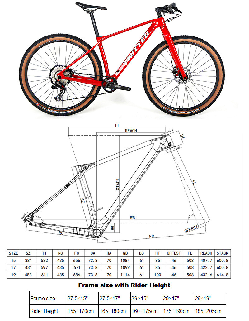 TWITTER Carbon Fiber Mountain Bike Thru Axle 15x110mm Boost RS-12S ConfRev