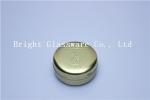 Custom Gold Candle Jars Tinplate With Custom Emboss Logo